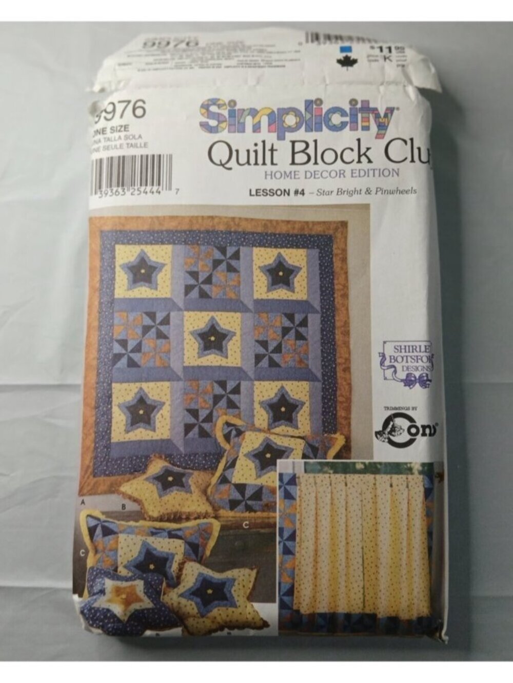 Simplicity Quilt Block Club Pattern Lot (4) + Home Mini Pillows Sewing Patterns - Picture 3 of 6